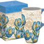 Lang Blue Crocus Latte Coffee / Tea Mug, 18 oz.