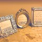 3 Mini Photo Frames Victorian Style Antique - Wedding supplies