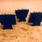 3 Mini Photo Frames Victorian Style Antique 2.2" Square - Wedding supplies