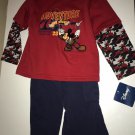 Vintage NEW DISNEY Toddler Boys Hoodie & Pants Outfit - Size 3T