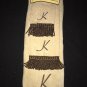 Kirkland Linens 3-Piece Block Monogram K Bath, Hand, Washcloth Towel Set