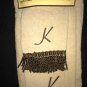 Kirkland Linens 3-Piece Block Monogram K Bath, Hand, Washcloth Towel Set