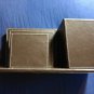 Brown Leather Desk Organizer Pen Pencil Holder Desktop Office Home Storage Box