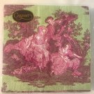 CASPARI Country Toile Decorative Floral Green Red Lunch Party Paper Napkins, 20 ct