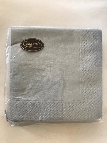 Lenox Mikasa Noitake Vera Wang Hermes China inspired Silver Lunch/Cocktail Paper Napkins, 20 ct