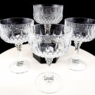 Cristal D'Arques-Durand Longchamp 4 Champagne/Tall Sherbets - 24% LEAD CRYSTAL