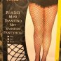 Lace Diamond Fence Net Fishnet Not Thigh High Stockings Plus 1X Black 175-225 lb