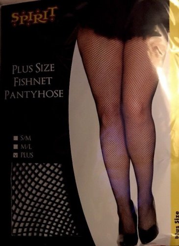 Lace Diamond Fishnet Not Thigh High Stockings Plus 1X Black 175-225 lb