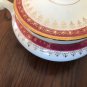 Homer Laughlin China Eggshell Nautilus Red Maroon & Gold N165 Sugar bowl & lid Cardinal