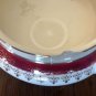 Homer Laughlin China Eggshell Nautilus Red Maroon & Gold N165 Sugar bowl & lid Cardinal