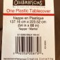 Amscan bb100177 Black Plastic Tablecover, 54-88