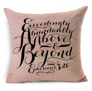 Scripture Biblical Gifts Decorative Throw Pillow Cover Case