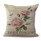 French Roses MOTHER'S DAY GIFT for Her Mom Home Decorative Pillow cover case