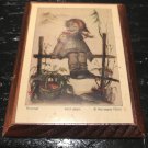 M. I. Hummel Ars Sacra 9663 Wooden Plaque 4 7/16" x 3 9/16" eccl. appr.