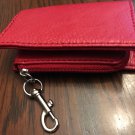 Tyler Rodan Coin Purse RED Zipper Wallet Vegan Leather for purse / handbag