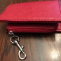 Tyler Rodan Coin Purse RED Zipper Wallet Vegan Leather for purse / handbag