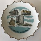 Vtg 1950’s 1960’s Rochester Minnesota Souvenir Plate *Architectural Landmarks