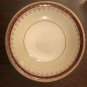 Homer Laughlin Eggshell Nautilus Maroon Gold N1642 Fruit/Dessert (Sauce) Bowl Cardinal