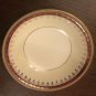 Homer Laughlin Eggshell Nautilus Maroon Gold N1642 Fruit/Dessert (Sauce) Bowl Cardinal