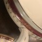 Homer Laughlin Eggshell Nautilus Maroon Gold N1653 Round Covered Vegetable / Casserole Cardinal