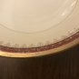 Homer Laughlin Eggshell Nautilus Maroon Gold Round 8 1/2" Vegetable Bowl Cardinal