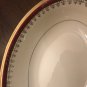 Homer Laughlin Eggshell Nautilus Maroon Gold 9 1/4" Lugged Oval Bowl Cardinal