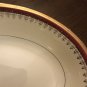 Homer Laughlin Eggshell Nautilus Maroon Gold 9 1/4" Lugged Oval Bowl Cardinal