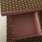 2 Decorative Storage Boxes with Lids Dots Vintage Decorative Cardboard Boxes