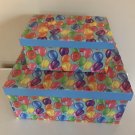 2 Decorative Hat Boxes Balloons Box Michaels Hobby Lobby Walmart Container Store Vintage