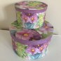 2 Decorative Hat Boxes Pastel Box Michaels Hobby Lobby Walmart Container Store Vintage