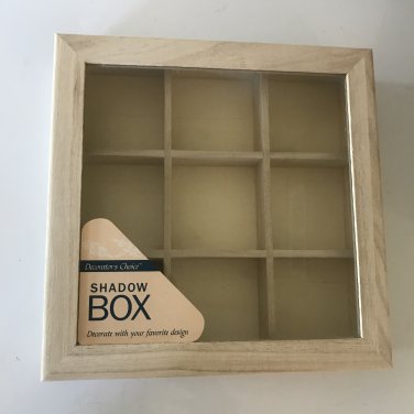 Docrafts Papermania Bare Basics Shadow Box 8 1/4" square X 2"