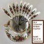 Royal Albert Old Country Roses Flatware  Spoons 10 Demitasse Teaspoons Set