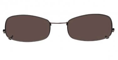 Izod 337 Replacement Clip-ons, Eyeglass Frames Brown, 48-0-0