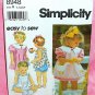 Simplicity 8948 Girls Dress Vintage Sewing Pattern Size 1/2-4 CUT