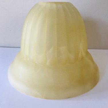 Frosted Cream Brown Marble Replacement Glass Chandelier Light Fixture Shade 4 11/16 inches tall