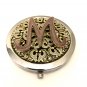 Vintage Jeweled Novelty Compact Purse Mirror Compact Women Gold Silver Pink Crystal Initial M