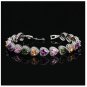 Heart Gemstone Bracelet Multicolored Heart Gemstone Bracelet 7.4 inches