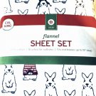 Threshold Flannel 100% cotton Sheet Set CAL KING, Heavyweight, 15" Deep Pocket