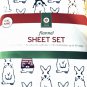 Threshold Flannel 100% cotton Sheet Set CAL KING, Heavyweight, 15" Deep Pocket