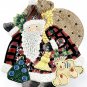 Fitz and Floyd Candy Dish Santa with Toys Rare Discontinued