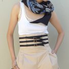 RENEE BELTED HIGH-WAIST SHORTS