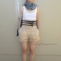 RENEE BELTED HIGH-WAIST SHORTS
