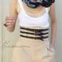 RENEE BELTED HIGH-WAIST SHORTS