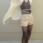 RENEE BELTED HIGH-WAIST SHORTS