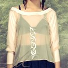 TALA SHEER BLUSH BOLERO TOP