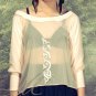 TALA SHEER BLUSH BOLERO TOP
