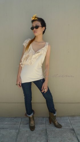 CHESKA LACE TOP