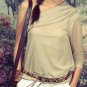 MILA ONE SHOULDER MESH TOP