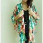 COSTA DEL SUR FLORAL ROBE CAPE