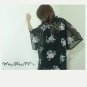 BLACK SHERRY MESH ROBE